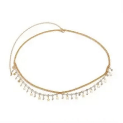 Golden Drop Charm Waist Chain – Ethnic Belly Chain for Women
