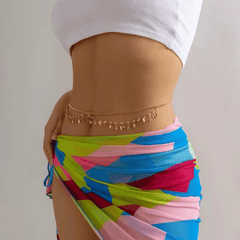 Golden Drop Charm Waist Chain – Ethnic Belly Chain for Women