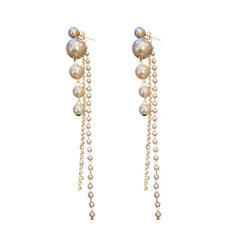pearl long earings