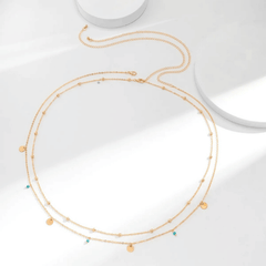 Golden Drop Charm Waist Chain – Ethnic Belly Chain for Women