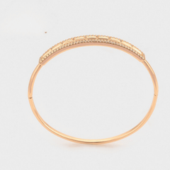 Golden Grace Crystal Bangle