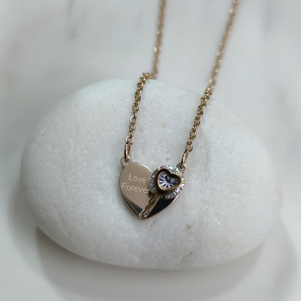 Love Forever Heart Pendant Necklace
