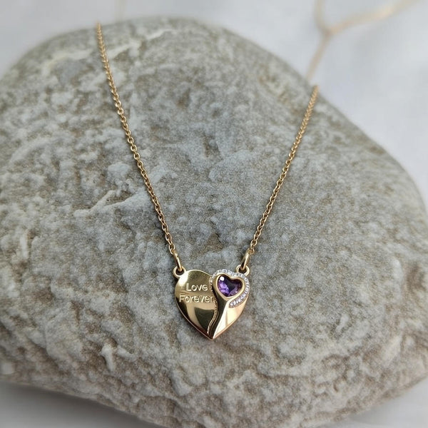 Love Forever Heart Pendant Necklace