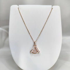 Elegant Crystal Arch Pendant Necklace