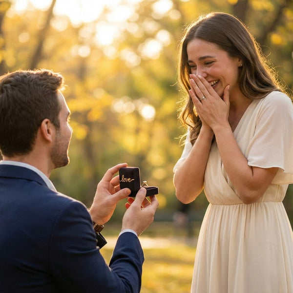Elegant Gold “Love” Diamond Finger Ring