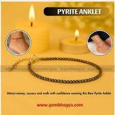 pyrite anklets