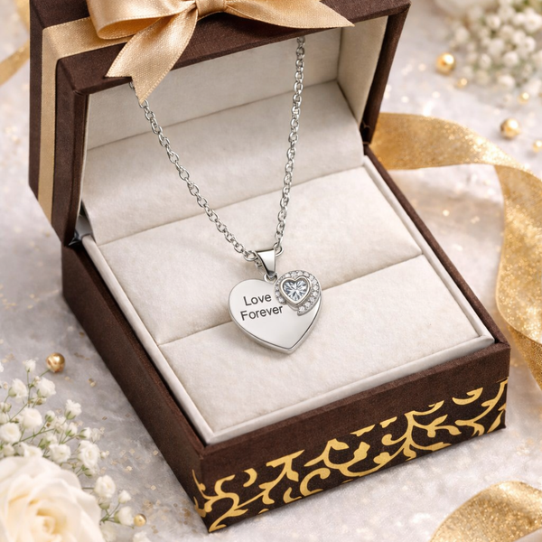Love Forever Heart Pendant Necklace