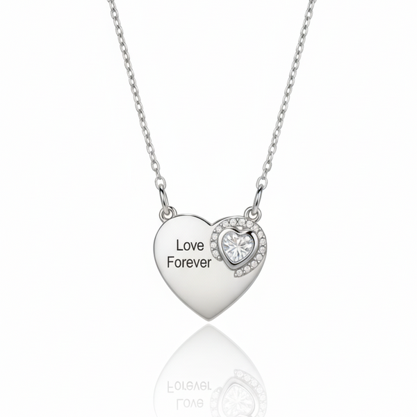 Love Forever Heart Pendant Necklace