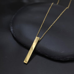 Minimal Bar Pendant Necklace