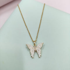 Butterfly dimond pendant