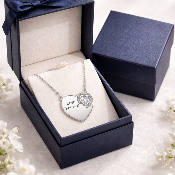 Love Forever Heart Pendant Necklace