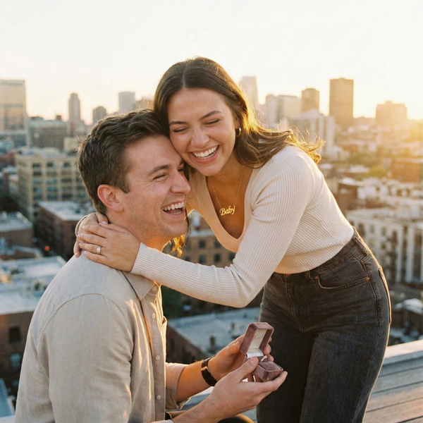 Baby Script Pendant Necklace – Elegant Gold-Finish Name Chain for Women & Girls