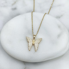 Butterfly dimond pendant