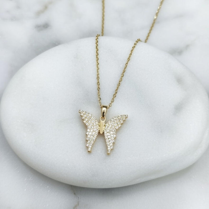 Butterfly dimond pendant