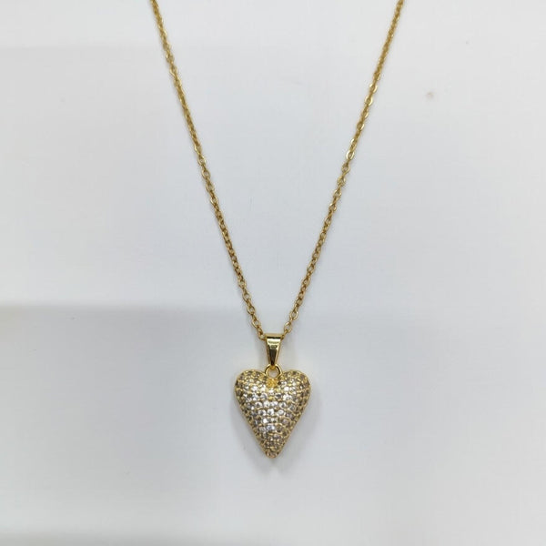 Radiant Heart Crystal Pendant Necklace