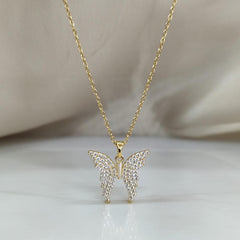 Butterfly dimond pendant