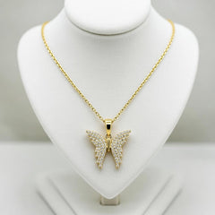 Butterfly dimond pendant