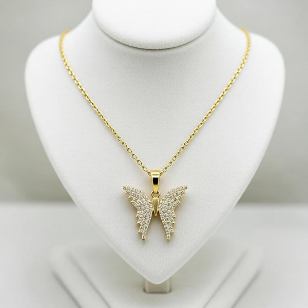 Butterfly dimond pendant