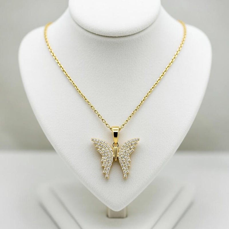 Butterfly dimond pendant