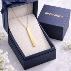 Minimal Bar Pendant Necklace