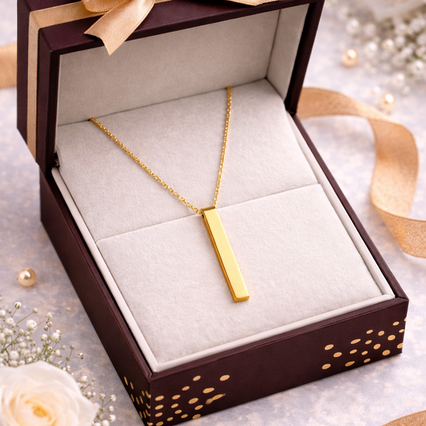 Minimal Bar Pendant Necklace