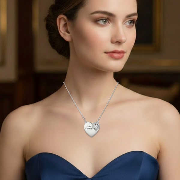 Love Forever Heart Pendant Necklace