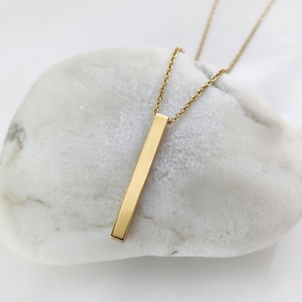 Minimal Bar Pendant Necklace