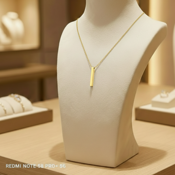 Minimal Bar Pendant Necklace